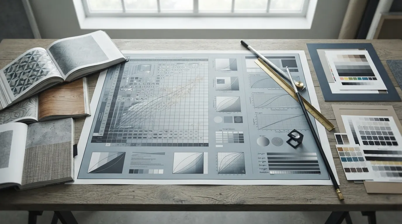 Finished large-format photo print ready for production