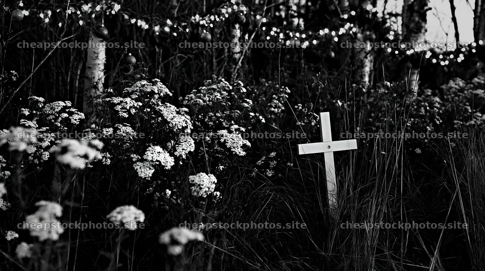 Christian cross in meadow at sunrise – stock photos 10608x5938