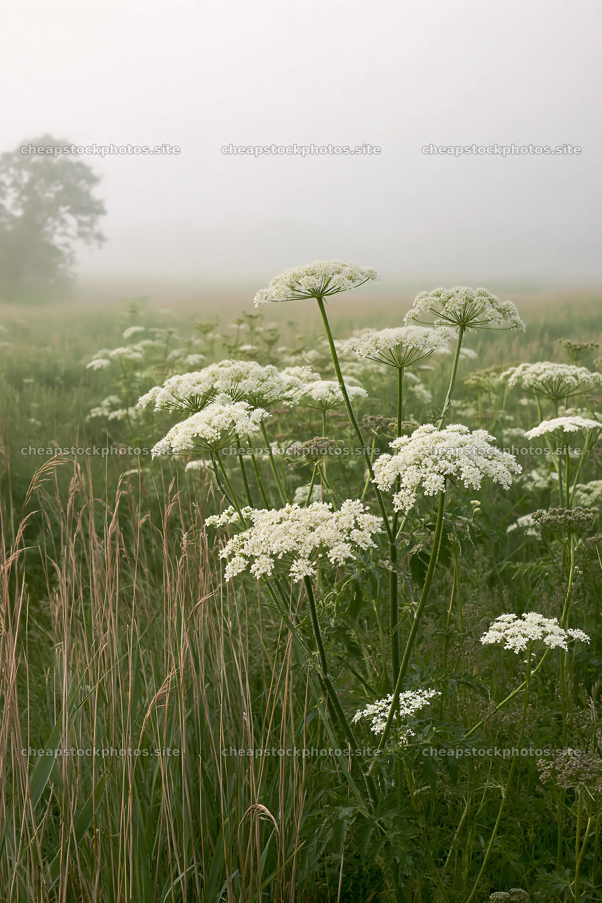 Saga floodplain meadow with reed foreground – stock photos 6480x9722
