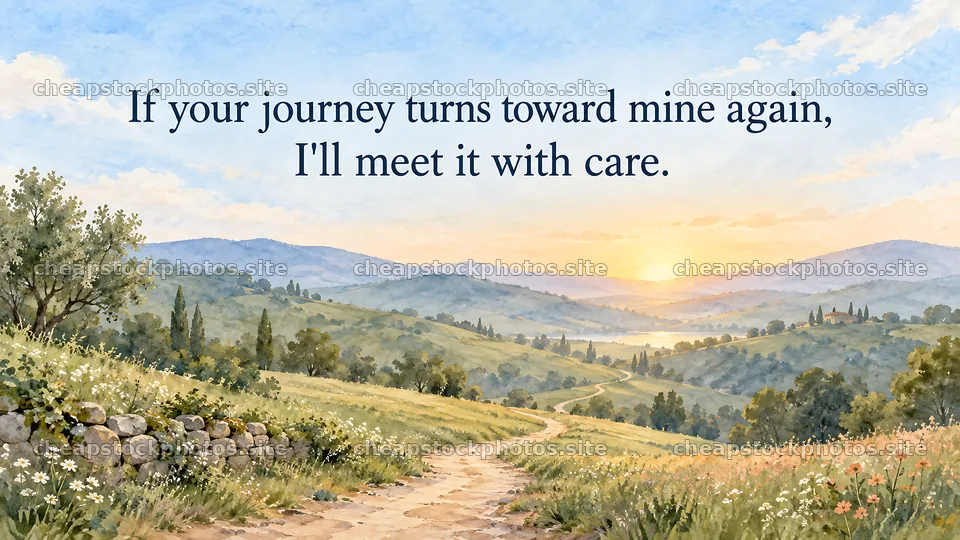 Winding Path Greeting About Meeting Again – stock photos 10324x5812