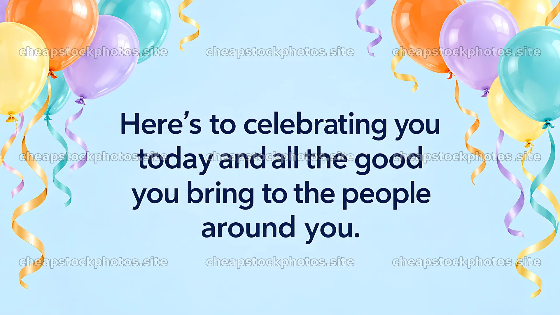 Birthday Greeting with Colorful Balloons – stock photos 10324x5812