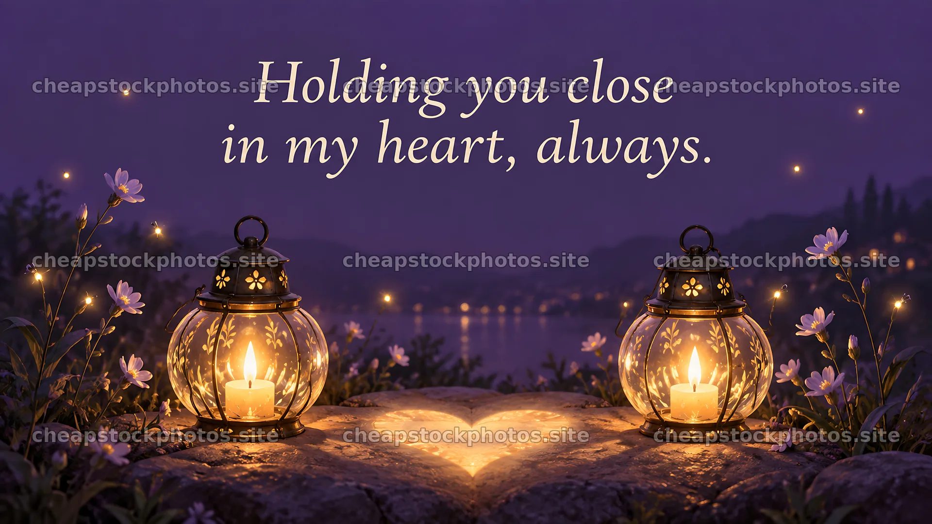 Holding You Close in My Heart Greeting – stock photos 10324x5812