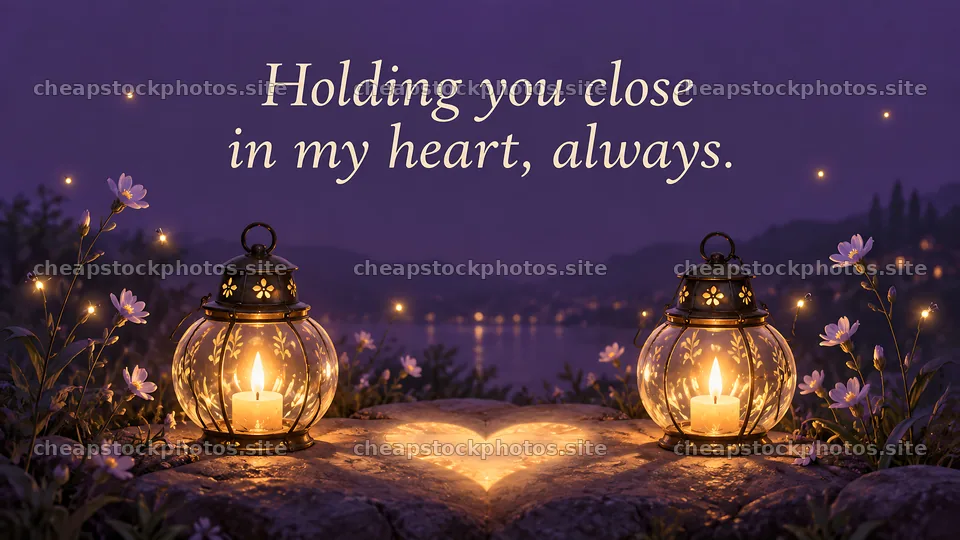 Holding You Close in My Heart Greeting – stock photos 10324x5812