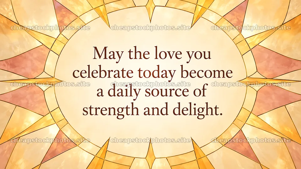 Stained Glass Wedding Congratulations Greeting – stock photos 10324x5812